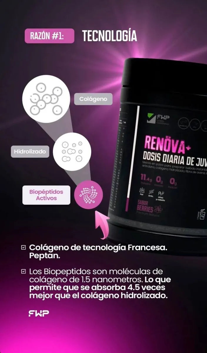 COLAGENO RENOVA+  CON BIOPEPTIDOS ACTIVOS