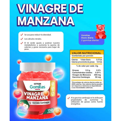 Gomitas De Vinagre De Manzana